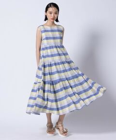 TOCCA / トッカ ロング・マキシ丈ワンピース | 【美人百花掲載】【洗える・消臭】OPTICAL CUBE DRESS ドレス