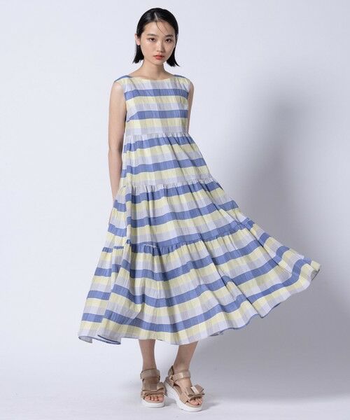 美人百花掲載】【洗える・消臭】OPTICAL CUBE DRESS ドレス
