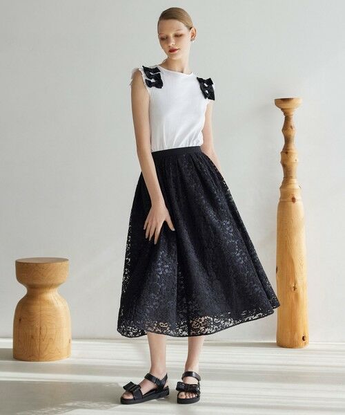TOCCA / トッカ ミニ・ひざ丈スカート | 【洗える・消臭】LACE A LA CARTE スカート | 詳細1