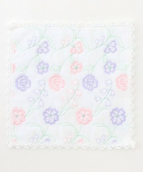 TOCCA/トッカ ROMANCE LACE MINITOWELCHIEF タオルハンカチ ローズ系 F TOCCA/トッカ ROMANCE LACE MINITOWELCHIEF タオルハンカチ ローズ系 F