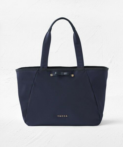 TOCCA/トッカ 【A4サイズ対応・撥水】JOLIE KNOT NYLONTOTE トートバック ネイビー系 F TOCCA/トッカ 【A4サイズ対応・撥水】JOLIE KNOT NYLONTOTE トートバック ネイビー系 F