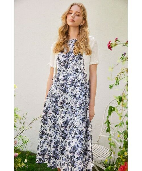 【洗える】HALF SLEEVE AJISAI  半袖カーディガン TOCCA｜【洗える】HALF SLEEVE AJISAI 半袖カーディガン