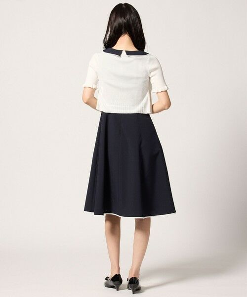 美品 TOCCA トッカ / CHARADE リボンカーディガン 半袖 XS 洗える】HALF SLEEVE AJISAI 半袖カーディガン （カーディガン