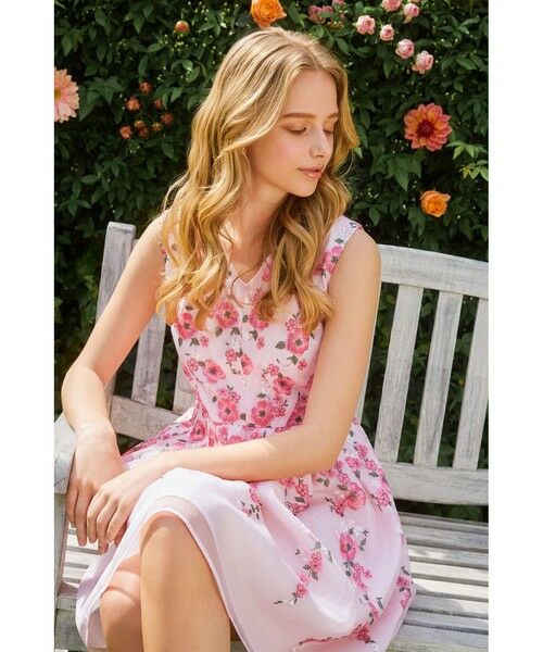 TOCCA / トッカ ロング・マキシ丈ワンピース | 【洗える・消臭】FRAGRANCE OF ROSE ドレス | 詳細1