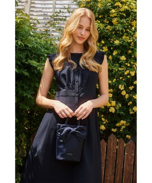 ★極美品★TOCCA＊洗える SUMMER SNAP ドレス ワンピース 0/S セール】 【洗える】AUTUMN GARDEN ドレス （ロング・マキシ丈