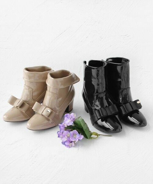 TOCCA/トッカ 【晴雨兼用】STEP OF RIBBON 2WAY RAINBOOTS レインブーツ ブラック系 L TOCCA/トッカ 【晴雨兼用】STEP OF RIBBON 2WAY RAINBOOTS レインブーツ ブラック系 L