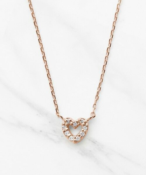 TOCCA/トッカ 【WEB限定】IN YOUR HEART NECKLACE K10 ダイヤモンド ネックレス ローズ系 F TOCCA/トッカ 【WEB限定】IN YOUR HEART NECKLACE K10 ダイヤモンド ネックレス ローズ系 F