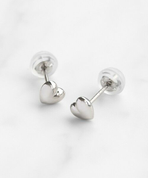 TOCCA/gbJ yWEBzWITH HEART MINI PIERCED EARRINGS v`i sAX v`in F