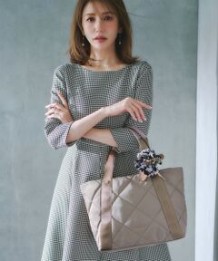 TOCCA / トッカ トートバッグ | 【撥水・A4サイズ対応】TRACE PAVE QUILT TOTE キルトバッグ