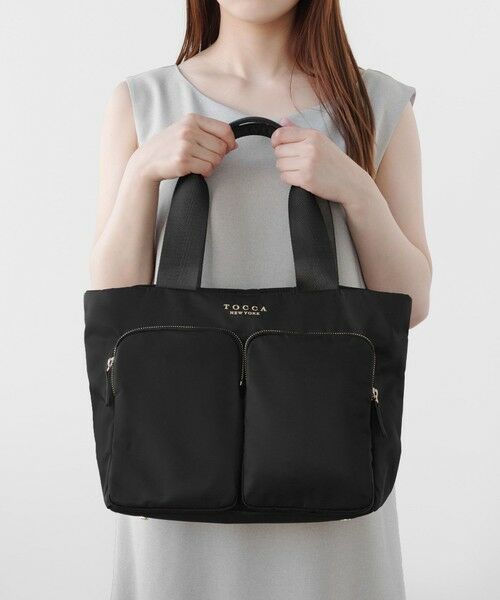 ✴︎美品✴︎TOCCA トッカ 2WAY ナイロントートバッグ ブラック A4サイズ対応】NEW AVENUE NYLONBAG ナイロンバッグ / TOCCA