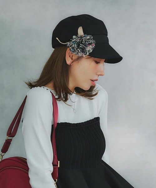 TOCCA / トッカ ハンチング・キャスケット・ベレー帽 | 【百田夏菜子さん着用】【サイズ調整可】BELTED GROSGRAIN キャスケット 帽子 | 詳細3