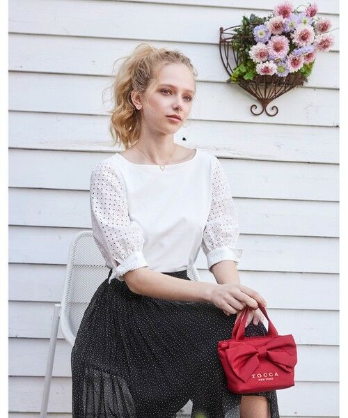 TOCCA/トッカ 【洗える・UVカット・消臭】CARAMEL WRAPPING トップス アイボリー系 M