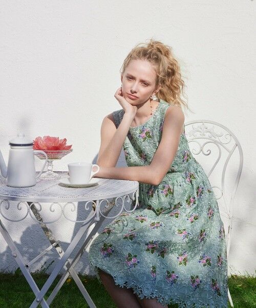 TOCCA/トッカ 【洗える・消臭】PASSION OF LACE ドレス ライトグリーン系7 2 TOCCA/トッカ 【洗える・消臭】PASSION OF LACE ドレス ライトグリーン系7 2