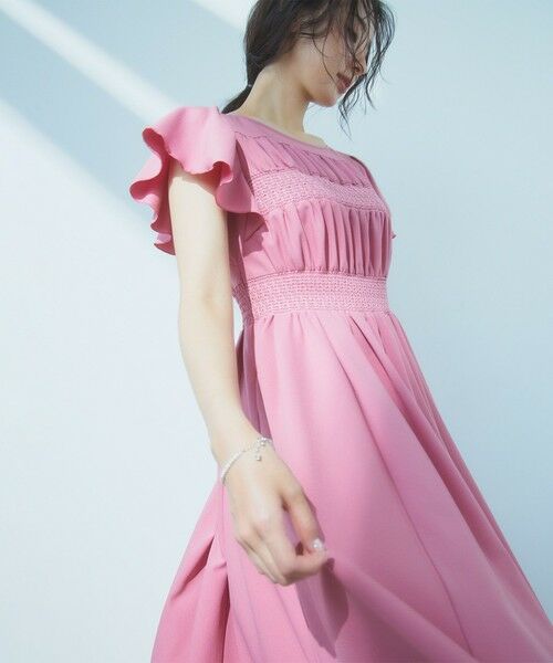 トッカ　TOCCA ワンピース 洗える・接触冷感・UVカット・消臭】SMOCKING EMBROIDERY ドレス