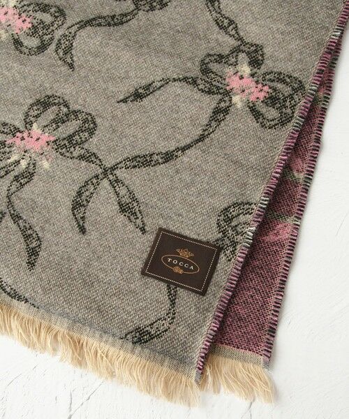 TOCCA / トッカ マフラー・ショール・スヌード・ストール | 【フランス製】SHAKE RIBBON JAQUARD STOLE  ストール | 詳細10