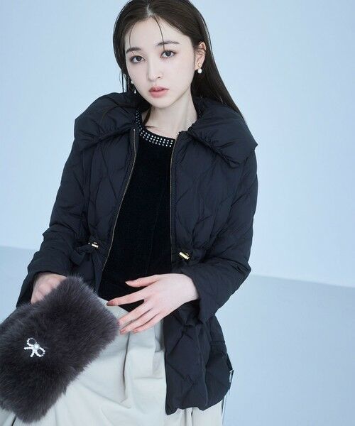 TOCCA / トッカ マフラー・ショール・スヌード・ストール | 【百田夏菜子さん着用】【ブローチ取り外し可】BIJOUX RIBBON FURTIPPET ティペット | 詳細6