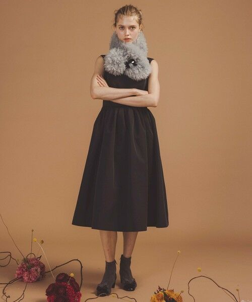 TOCCA / トッカ マフラー・ショール・スヌード・ストール | 【ブローチ取り外し可】VELVET RIBBON FURTIPPET ティペット | 詳細5