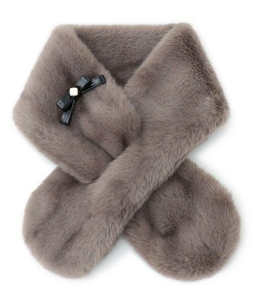 TOCCA / トッカ マフラー・ショール・スヌード・ストール | 【ブローチ取り外し可】BOW RIBBON FURTIPPET ティペット | 詳細3