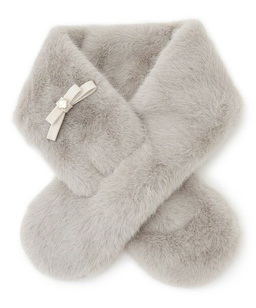 TOCCA / トッカ マフラー・ショール・スヌード・ストール | 【ブローチ取り外し可】BOW RIBBON FURTIPPET ティペット | 詳細10