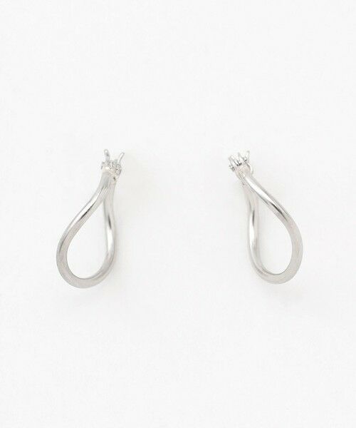 TOCCA / トッカ ピアス・イヤリング | 【WEB限定】PETAL HOOP PIERCED EARRINGS プラチナ ピアス | 詳細5
