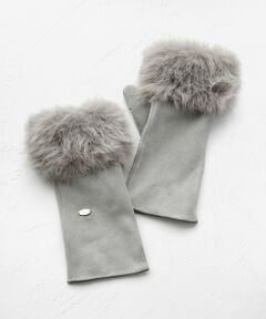 TOCCA / トッカ 手袋 | 【百田夏菜子さん着用】FAKE SUEDE FUR HANDWARMER 手袋