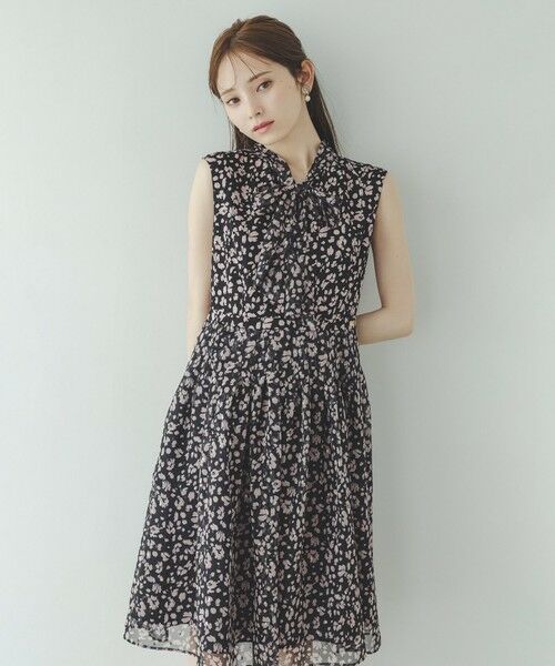 TOCCA/トッカ 【美人百花掲載】【洗える・消臭】FLOWER PETALS CARPET ドレス ブラック系5 2 TOCCA/トッカ 【美人百花掲載】【洗える・消臭】FLOWER PETALS CARPET ドレス ブラック系5 2
