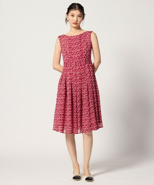 TOCCA/トッカ 【00サイズあり・洗える・消臭】RIBBON AND RIBBON ドレス ワイン系5 6 TOCCA/トッカ 【00サイズあり・洗える・消臭】RIBBON AND RIBBON ドレス ワイン系5 6
