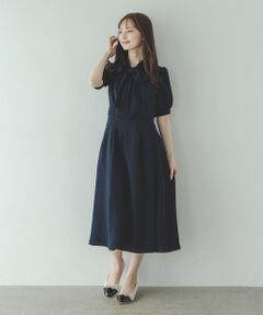 TOCCA / トッカ ロング・マキシ丈ワンピース | 【WEB限定・洗える・消臭】RIBBON ROSETTE HALF ドレス
