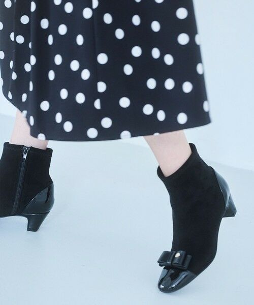 TOCCA / トッカ ブーツ(ロング丈) | NOBLE RIBBON SHORT STRECHBOOTS ブーツ | 詳細1