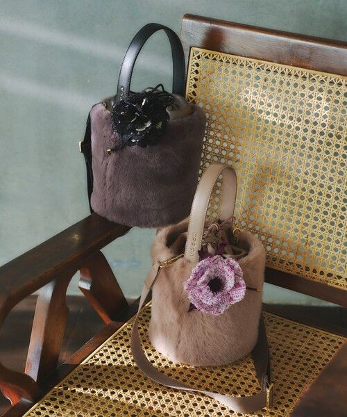 TOCCA / トッカ ショルダーバッグ | 【ショルダー取り外し可能】MILKY TEA FURBAG ファーバッグ | 詳細14