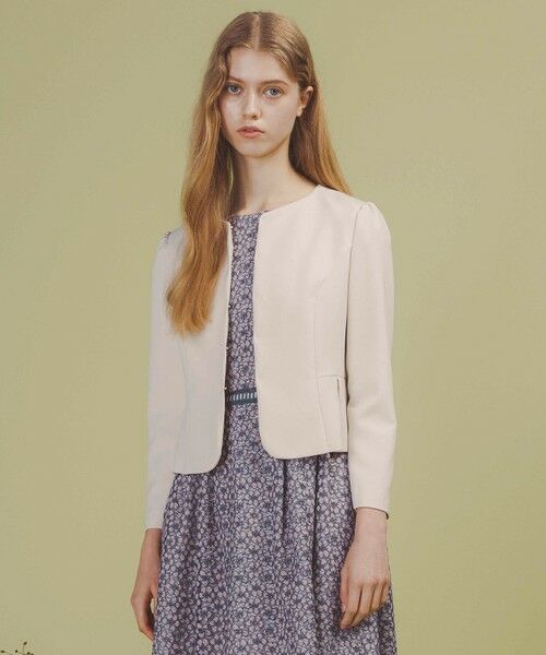 TOCCA / トッカ ノーカラージャケット | 【洗える・消臭】BUTTERFLY WING ジャケット | 詳細1