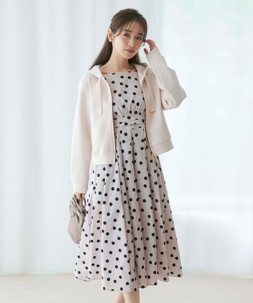 TOCCA/トッカ 【洗える・消臭】POLKA RAIN ドット柄ドレス ブラウン系5 6 TOCCA/トッカ 【洗える・消臭】POLKA RAIN ドット柄ドレス ブラウン系5 6