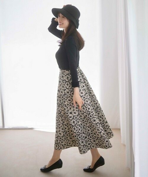 TOCCA/トッカ 【洗える・消臭】MOONLIT FLOWER スカート ブラック系5 4 TOCCA/トッカ 【洗える・消臭】MOONLIT FLOWER スカート ブラック系5 4