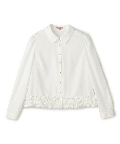 TOCCA/トッカ 【洗える・消臭】TIMELESS CLASSIC 裾フリルブラウス アイボリー系 0 TOCCA/トッカ 【洗える・消臭】TIMELESS CLASSIC 裾フリルブラウス アイボリー系 0