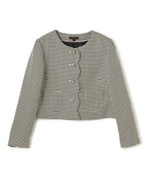 TOCCA / トッカ ノーカラージャケット | 【百田夏菜子さん着用】【消臭】BABY SCALLOP 千鳥柄ジャケット | 詳細5