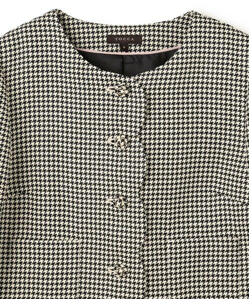 TOCCA / トッカ ノーカラージャケット | 【百田夏菜子さん着用】【消臭】BABY SCALLOP 千鳥柄ジャケット | 詳細7