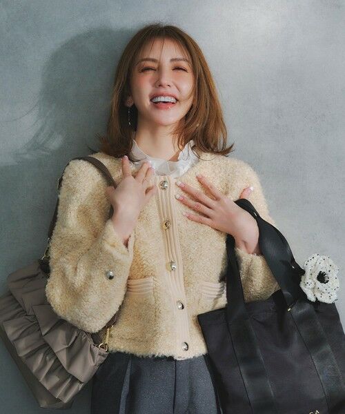 TOCCA/トッカ 【洗える】LOP EARED POODLE ニットアウター アイボリー系 F