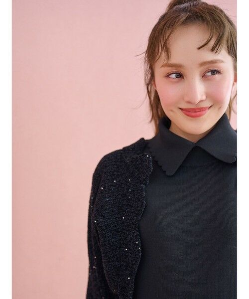 TOCCA / トッカ ミニ丈・ひざ丈ワンピース | 【百田夏菜子さん着用】SWEETS BAR ニットドレス | 詳細1