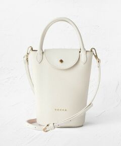 TOCCA / トッカ ショルダーバッグ | 【八木アリサさん着用】PETAL SILHOUETTE LEATHER POCHETTE ポシェット