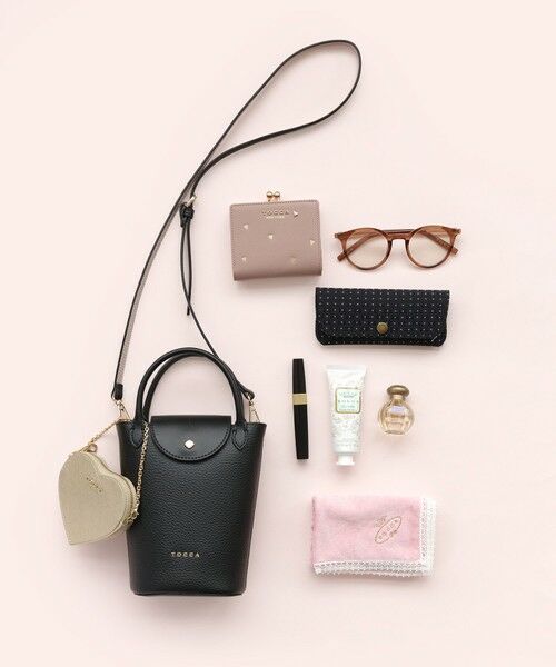TOCCA / トッカ ハンドバッグ | 【八木アリサさん着用】PETAL SILHOUETTE LEATHER POCHETTE ポシェット | 詳細1