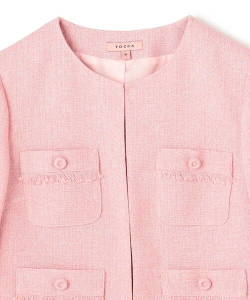 TOCCA / トッカ ノーカラージャケット | 【消臭】MIST TWEED ジャケット | 詳細6