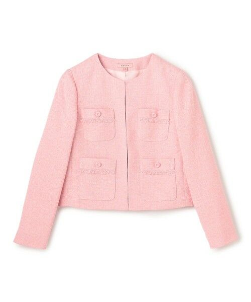 TOCCA / トッカ ノーカラージャケット | 【消臭】MIST TWEED ジャケット | 詳細4