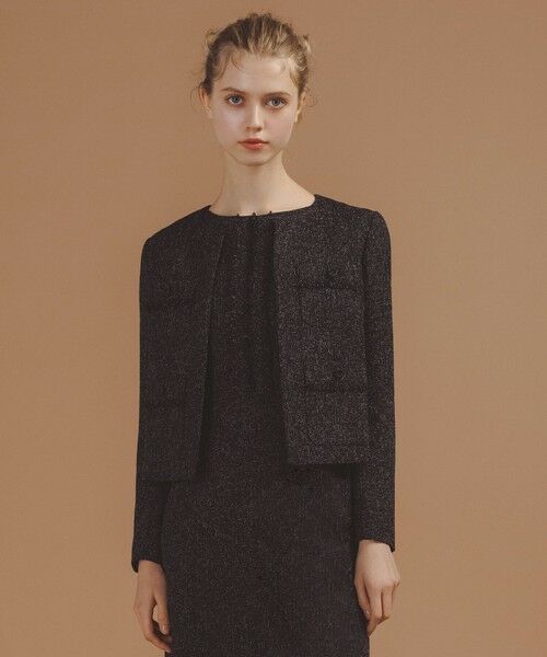 TOCCA/トッカ 【洗える・消臭】MIST TWEED ジャケット ブラック系5 0