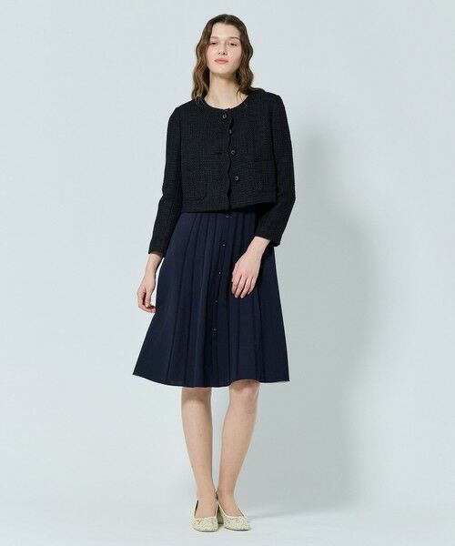 TOCCA / トッカ ノーカラージャケット | 【消臭】BABY SCALLOP ツイードジャケット | 詳細1