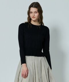 TOCCA / トッカ ニット・セーター | IN ROMANCE ペプラム ニットプルオーバー