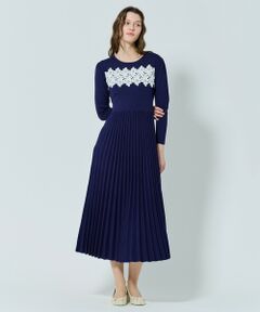 TOCCA / トッカ ミニ丈・ひざ丈ワンピース | 【百田夏菜子さん着用】NIGHT PETAL ニットドレス