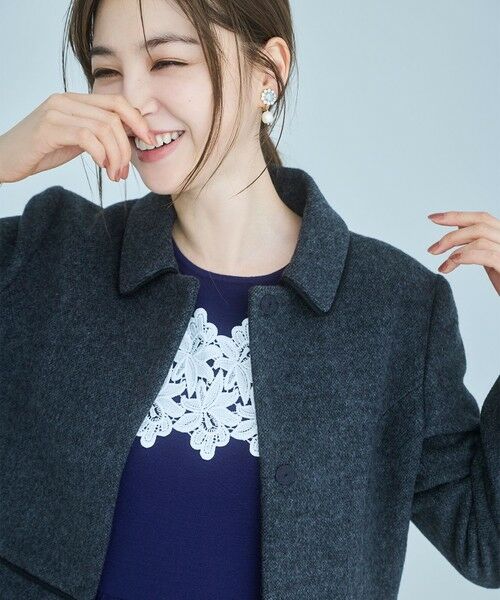 TOCCA / トッカ ミニ丈・ひざ丈ワンピース | 【百田夏菜子さん着用】NIGHT PETAL ニットドレス | 詳細1