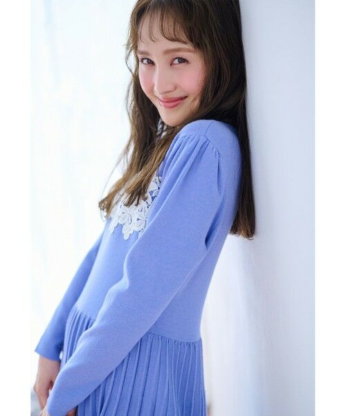 TOCCA / トッカ ミニ丈・ひざ丈ワンピース | 【百田夏菜子さん着用】NIGHT PETAL ニットドレス | 詳細12