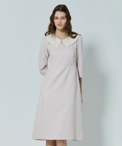 TOCCA / トッカ ロング・マキシ丈ワンピース | 【八木アリサさん着用】【00サイズあり・消臭】FLYING SAUCER 七分丈ドレス