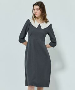 TOCCA / トッカ ロング・マキシ丈ワンピース | 【八木アリサさん着用】【00サイズあり・消臭】FLYING SAUCER 七分丈ドレス